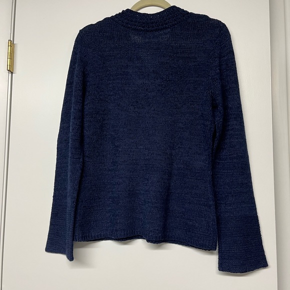 Carole Little V Neck Crochet Knit New Sweater - Picture 3 of 5